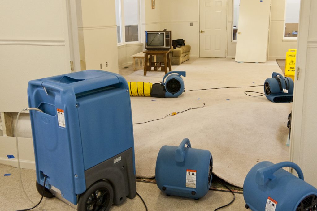 water damage cleanup process